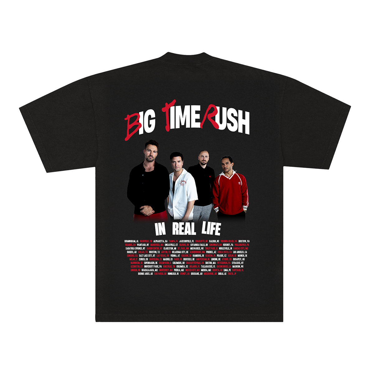 BTR In Real Life Worldwide Tour Tee - Black