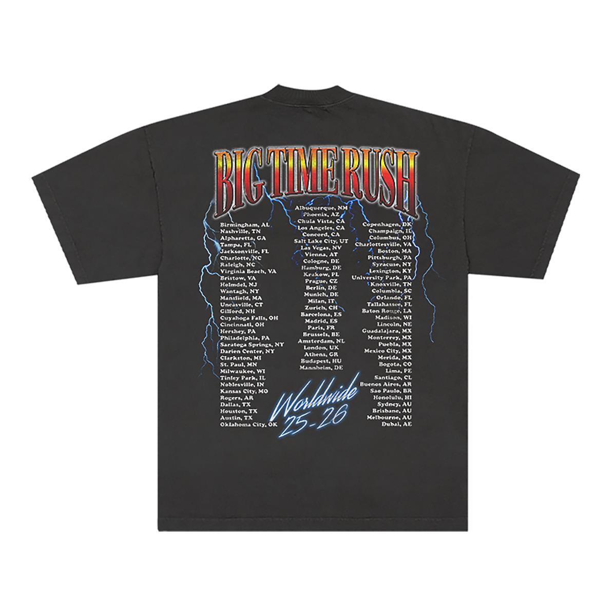 BTR In Real Life Worldwide Lightning Tee