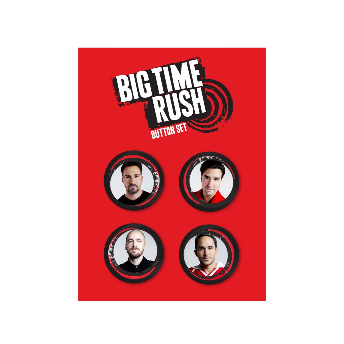 BTR IRL Worldwide Tour Button Set